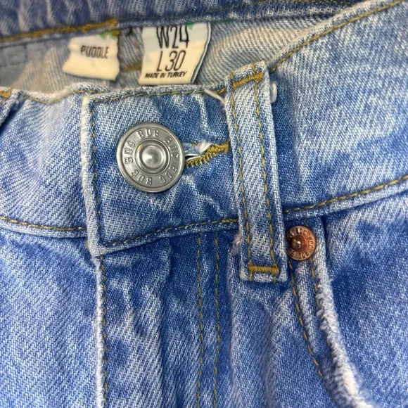 BDG‎ Blue Flare Jeans with Dark Patches - Picture 11 of 11